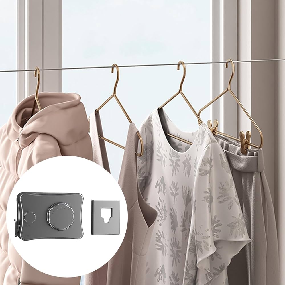Corde à linge rétractable (5 mètres)