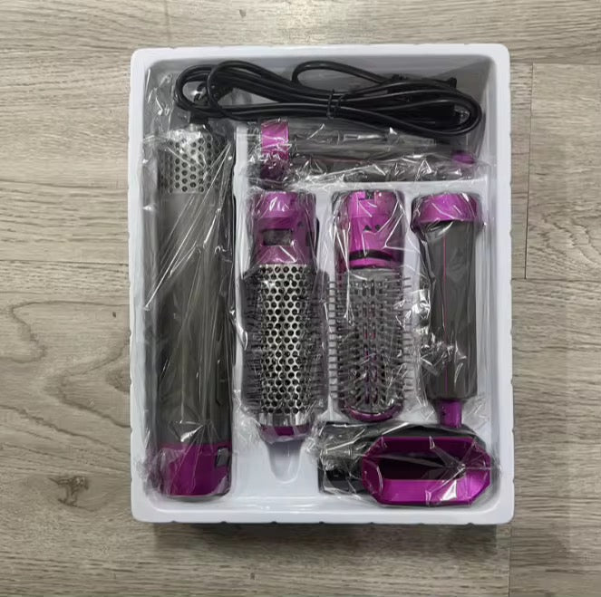 lisseur cheveux 5 en 1 peigne à air chaud automatique curling stick roll straight double usage coiffure styling