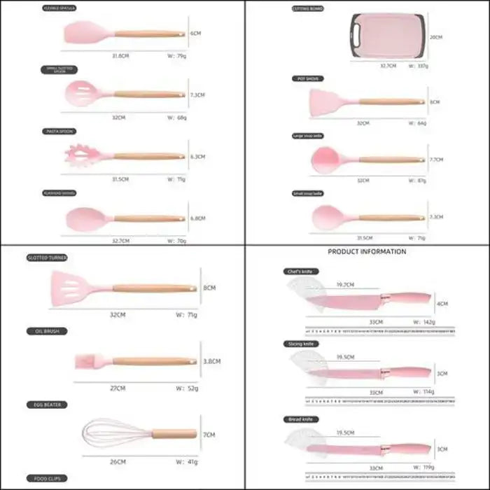 Ustensiles de Cuisine 19 Pcs