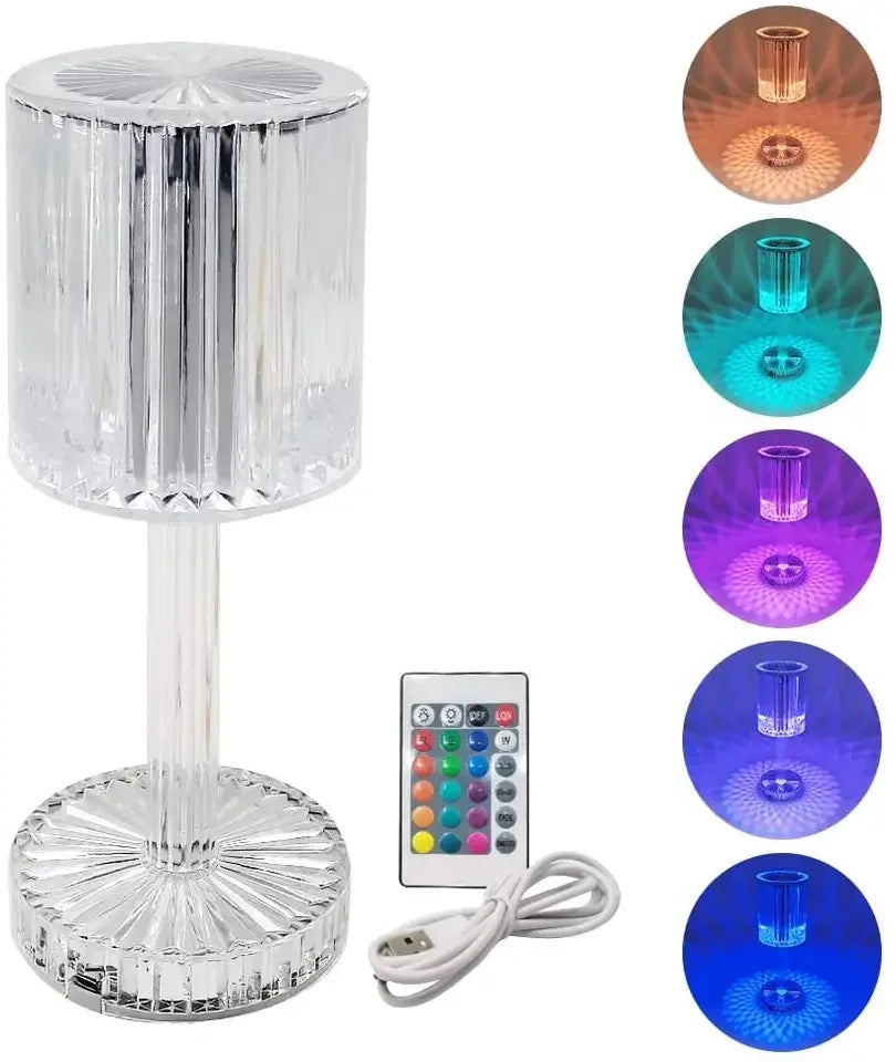 Lampe de Table LED en Cristal