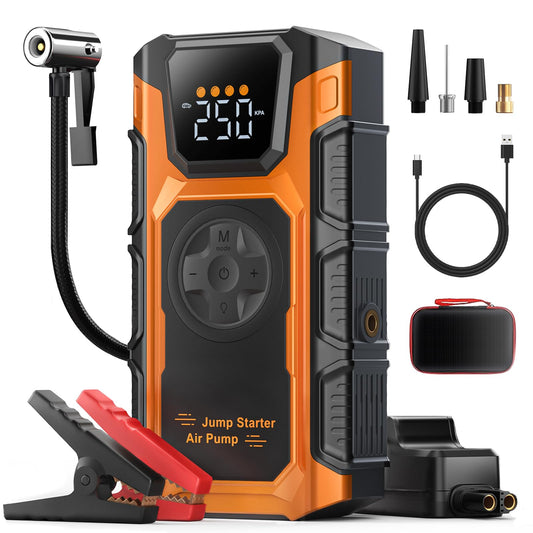 Démarreur de batterie avec compresseur