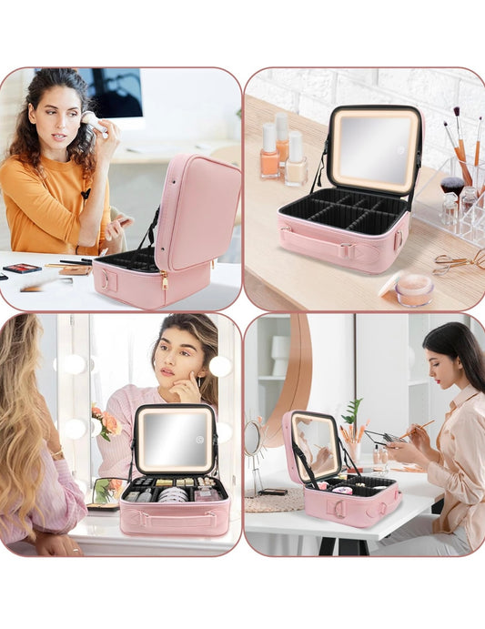 Trousse de Maquillage Miroir LED